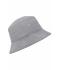 Unisex Fisherman Piping Hat Grijs/licht roos 7579