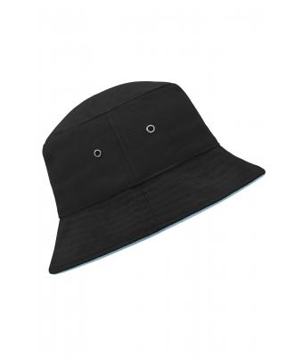 Unisex Fisherman Piping Hat Black/mint 7579