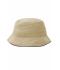Unisex Fisherman Piping Hat Khaki/black 7579