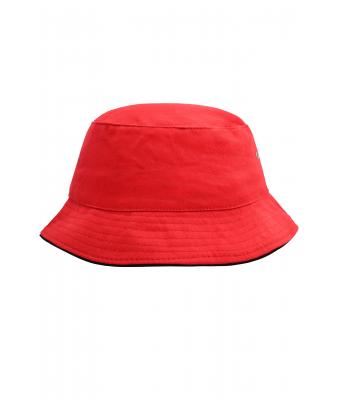 Unisex Fisherman Piping Hat Red/black 7579