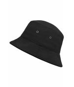 Unisex Fisherman Piping Hat Zwart/zwart 7579