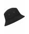 Unisex Fisherman Piping Hat Zwart/zwart 7579