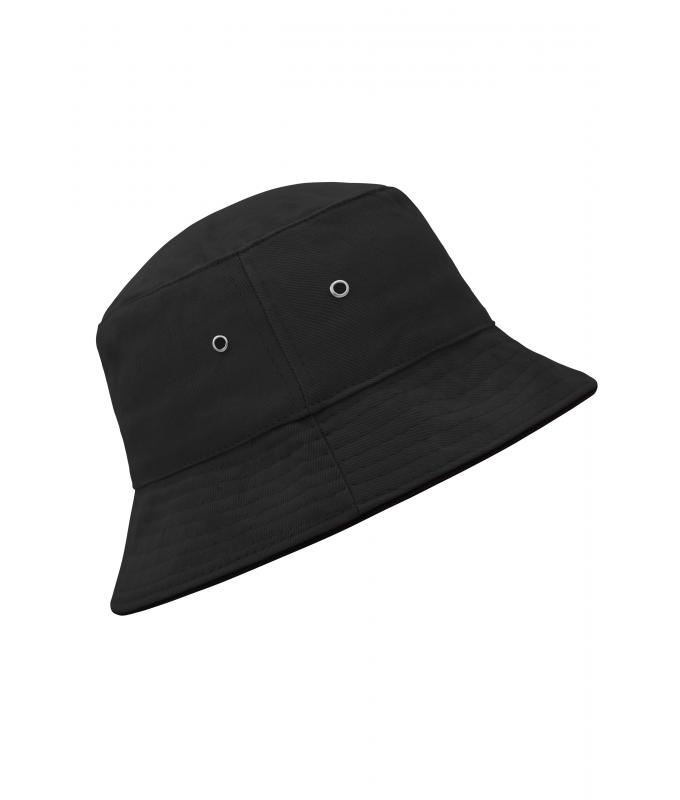 Unisex Fisherman Piping Hat Zwart/zwart 7579