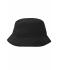 Unisex Fisherman Piping Hat Zwart/zwart 7579