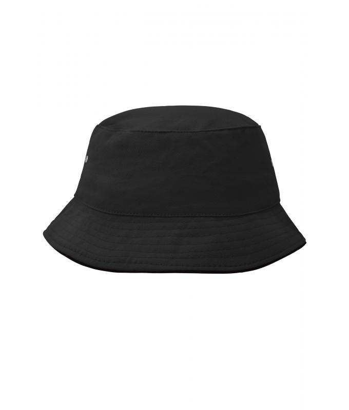 Unisex Fisherman Piping Hat Zwart/zwart 7579