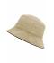 Unisex Fisherman Piping Hat Khaki/zwart 7579