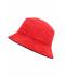 Unisex Fisherman Piping Hat Rood/zwart 7579