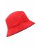 Unisex Fisherman Piping Hat Rood/zwart 7579
