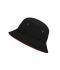 Kids Fisherman Piping Hat for Kids Black/red 7580