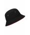 Kids Fisherman Piping Hat for Kids Black/red 7580