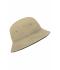 Kids Fisherman Piping Hat for Kids Khaki/black 7580