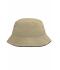 Kids Fisherman Piping Hat for Kids Khaki/black 7580
