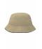 Kids Fisherman Piping Hat for Kids Khaki/black 7580