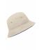 Kinderen Fisherman Piping Hat for Kids Naturel/navy 7580