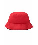 Kids Fisherman Piping Hat for Kids Red/black 7580