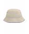 Kinderen Fisherman Piping Hat for Kids Naturel/navy 7580