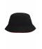 Kinder Fisherman Piping Hat for Kids Black/red 7580