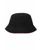 Kinderen Fisherman Piping Hat for Kids Zwart/rood 7580