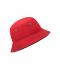 Kinderen Fisherman Piping Hat for Kids Rood/zwart 7580