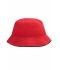 Kinderen Fisherman Piping Hat for Kids Rood/zwart 7580