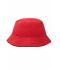 Kinderen Fisherman Piping Hat for Kids Rood/zwart 7580