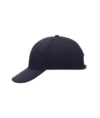 Unisex 6 Panel Cap Laminated Navy 7583