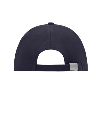 Unisex 6 Panel Cap Laminated Navy 7583