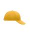 Unisex 6 Panel Cap Laminated Gold-yellow 7583