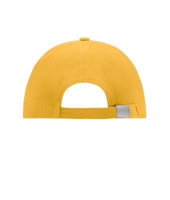 Unisex 6 Panel Cap Laminated Gold-yellow 7583