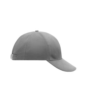 Unisex 6 Panel Cap Laminated Dark-grey 7583