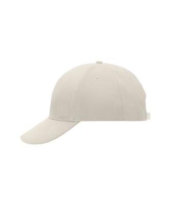 Unisex 6 Panel Cap Laminated Light-grey 7583