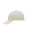 Unisex 6 Panel Cap Laminated Light-grey 7583