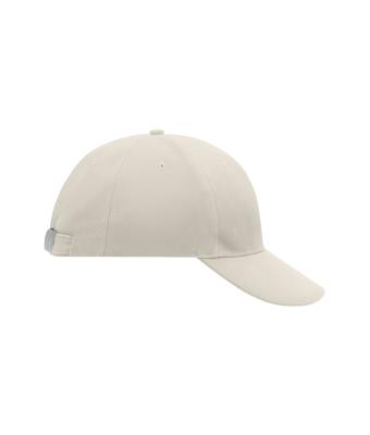 Unisex 6 Panel Cap Laminated Light-grey 7583