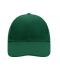 Unisex 6 Panel Cap Laminated Dark-green 7583