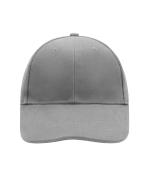 Unisex 6 Panel Cap Laminated Dark-grey 7583