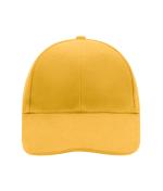 Unisex 6 Panel Cap Laminated Gold-yellow 7583