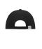 Unisex 6 Panel Cap Laminated Zwart 7583