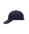 Unisexe Casquette 6 panneaux coton brossé lourd Marine 7583