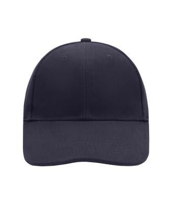 Unisexe Casquette 6 panneaux coton brossé lourd Marine 7583