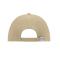 Unisexe Casquette 6 panneaux coton brossé lourd Beige 7583