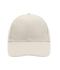 Unisexe Casquette 6 panneaux coton brossé lourd Gris-clair 7583