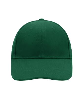 Unisexe Casquette 6 panneaux coton brossé lourd Vert-foncé 7583