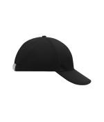 Unisex 6 Panel Cap Low-Profile Black 7585