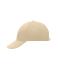 Unisex 6 Panel Cap Low-Profile Beige 7585