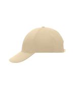 Unisexe Casquette 6 panneaux coton brossé lourd Beige 7585