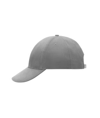 Unisexe Casquette 6 panneaux coton brossé lourd Gris-foncé 7585