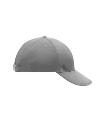 Unisexe Casquette 6 panneaux coton brossé lourd Gris-foncé 7585