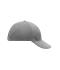Unisexe Casquette 6 panneaux coton brossé lourd Gris-foncé 7585