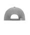 Unisexe Casquette 6 panneaux coton brossé lourd Gris-foncé 7585