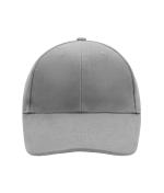 Unisexe Casquette 6 panneaux coton brossé lourd Gris-foncé 7585